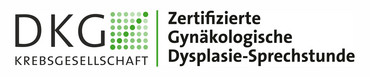 Logo "Zertifizierte Gynäkologische Dysplasie-Sprechstunde"